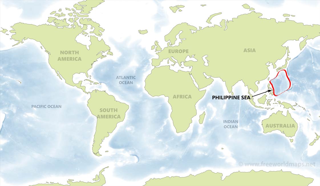 Philippine Sea Map By Freeworldmaps