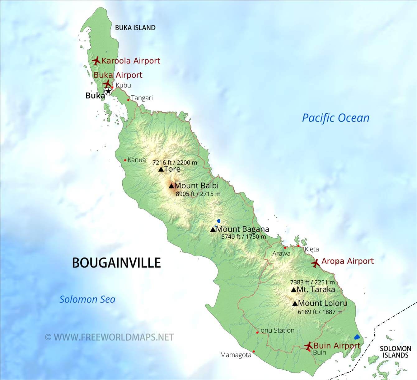 bougainville trench