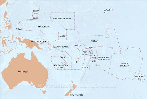 Oceania countries