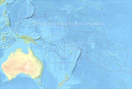 Oceania HD relief
