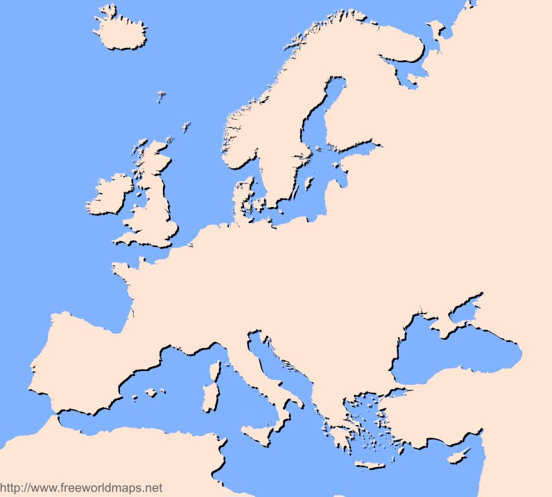 Blank Map v4. Map of Europe pdf. Eu pdf
