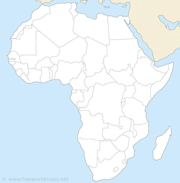 Free Printable Maps Of Africa