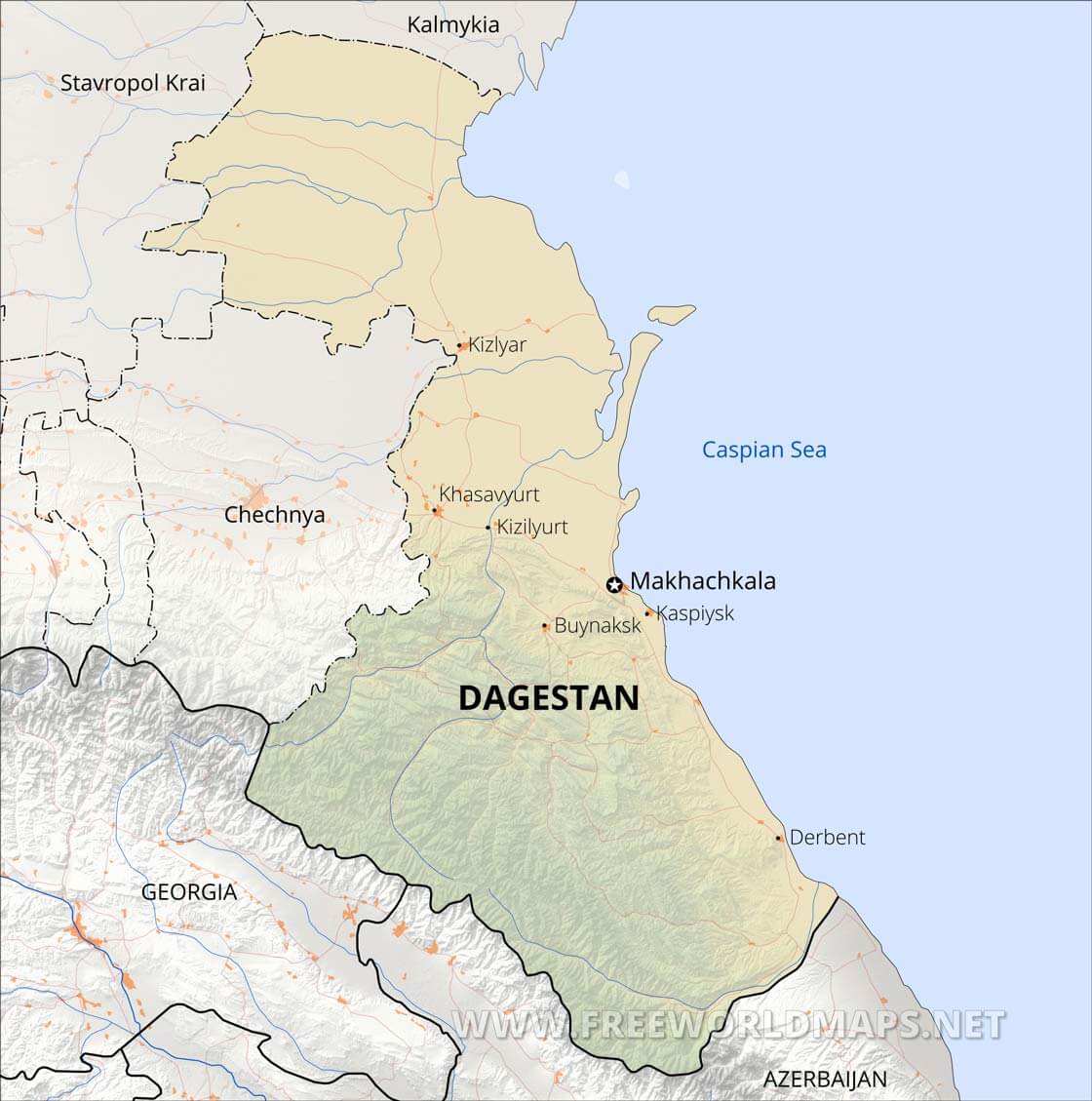 Dagestan Maps Dagestan Maps