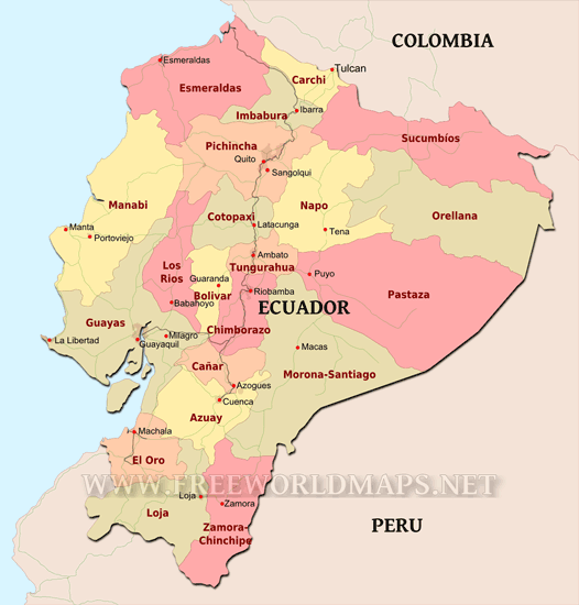 Ecuador Map Ecuador Map