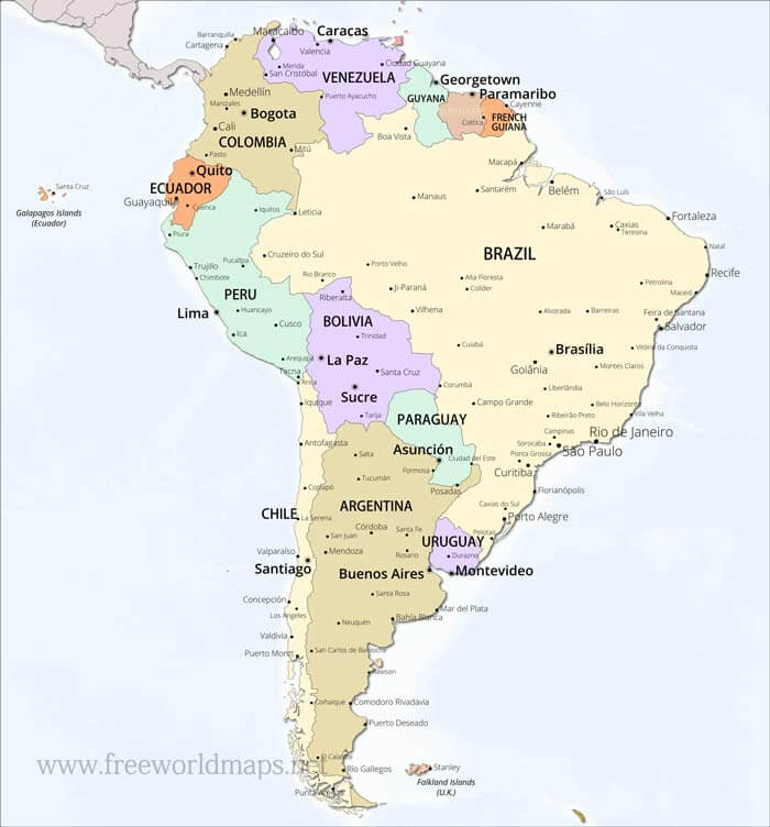 South America cities