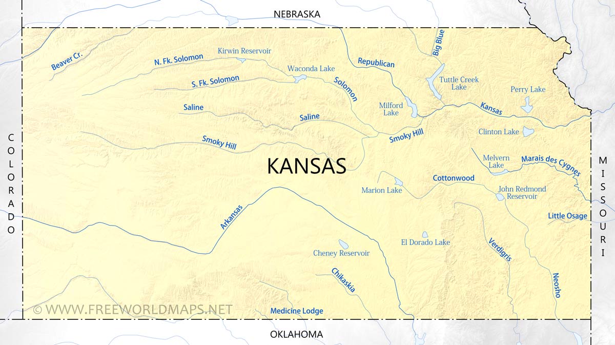 Kansas River Map
