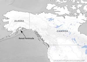 Kenai Peninsula location map