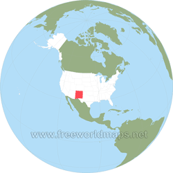New Mexico location map