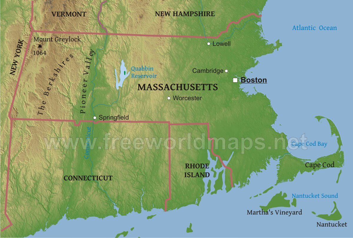 Где находится бостон. Штат Массачусетс на карте США. Штат Массачусетс США на карте США. Город Кембридж штат Массачусетс на карте. Штат Массачусетс на карте Америки.