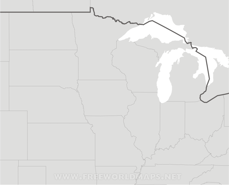 Free Printable Maps Of The Midwest