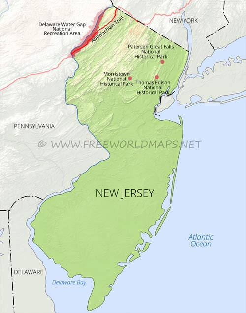 New Jersey National Parks, National monuments