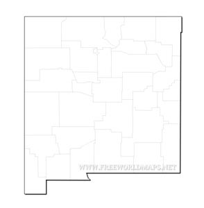 New Mexico blank map