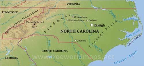 North Carolina geography