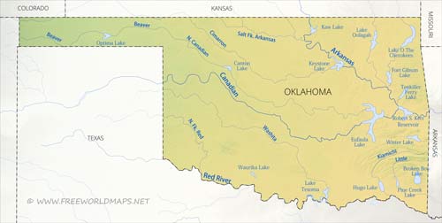 Oklahoma rivers and lakes
