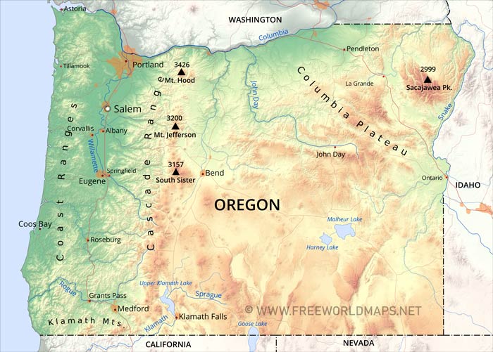 Oregon HD map Oregon HD map