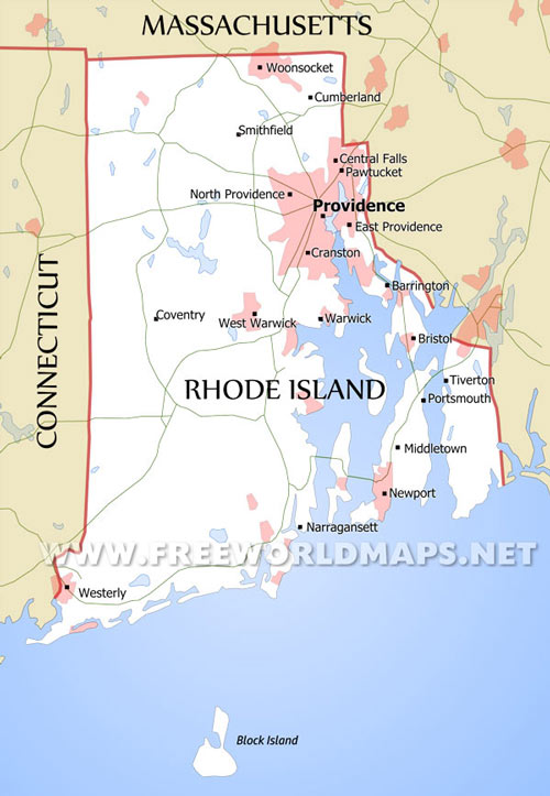Rhode Island map