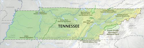 Tennessee National Parks, National monuments