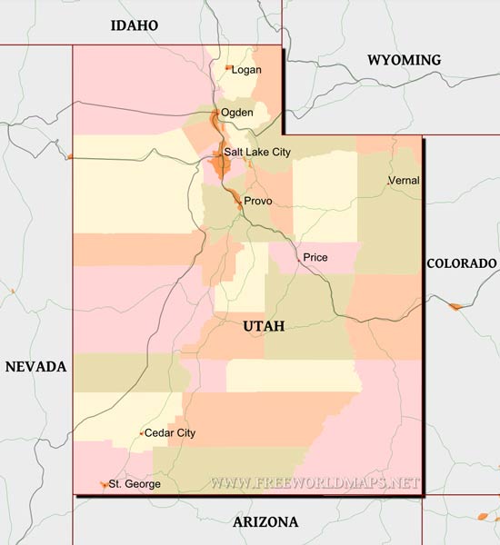 Utah map