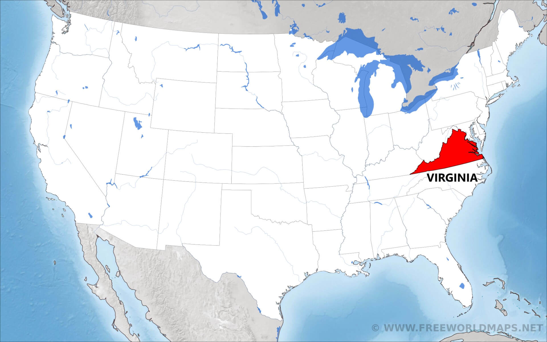 Where Is Virginia Located On The Map
