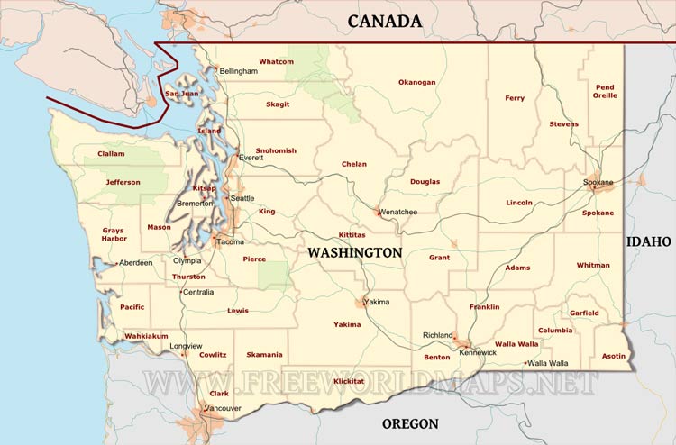 Washington map