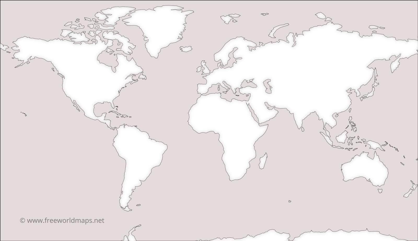 Blank World Maps By Freeworldmaps Blank World Maps By Freeworldmaps