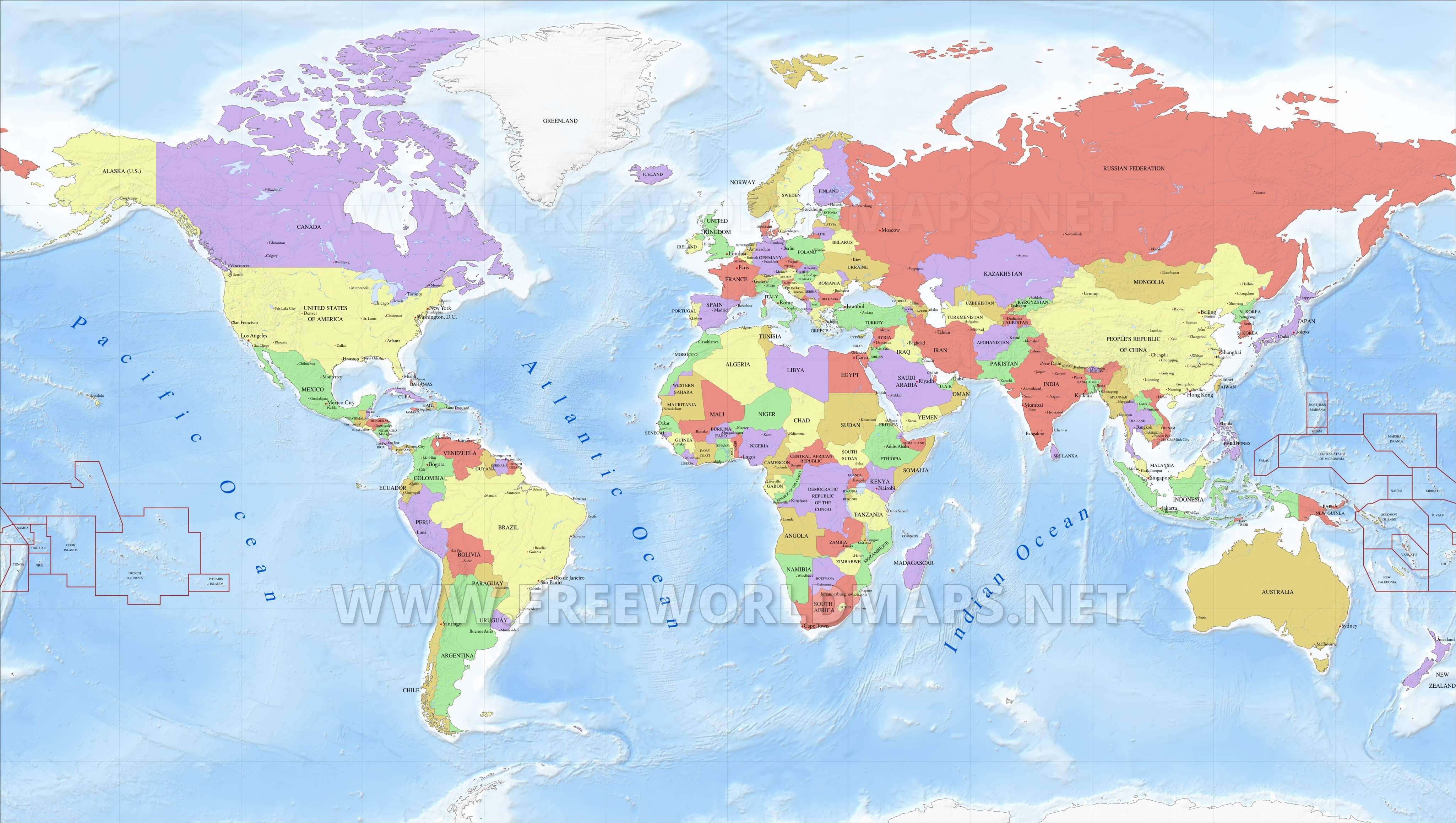 Latest World Political Map Geopolitics World Map FLYR
