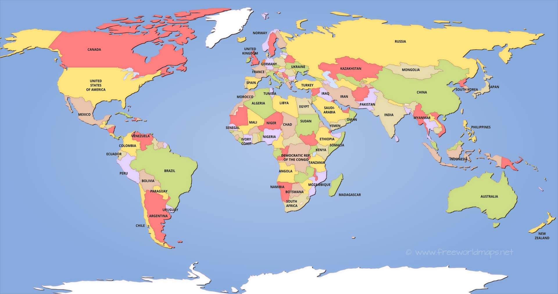 map of the world political Political World Maps