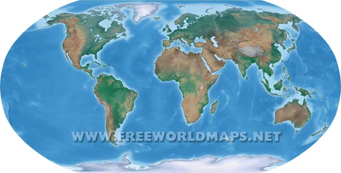 Geographical world map